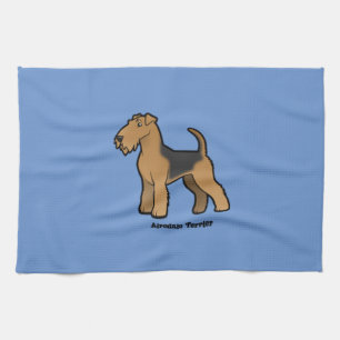 airedale skräcker kökshandduk