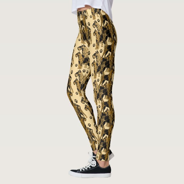 Airedale skräcker Leggings (Vänster)
