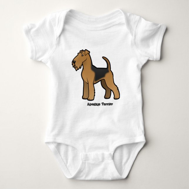 airedale skräcker tee shirt (Framsida)