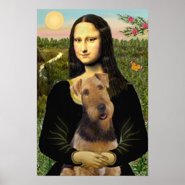 Airedale Terrier (#1) & Mona Lisa Poster (Framsidan)