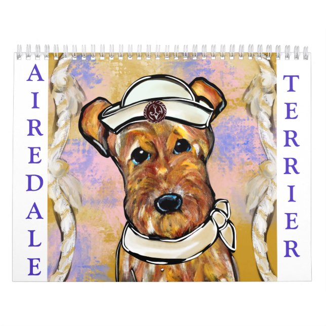 AIREDALE TERRIER 2026 KALENDER (Omslag)