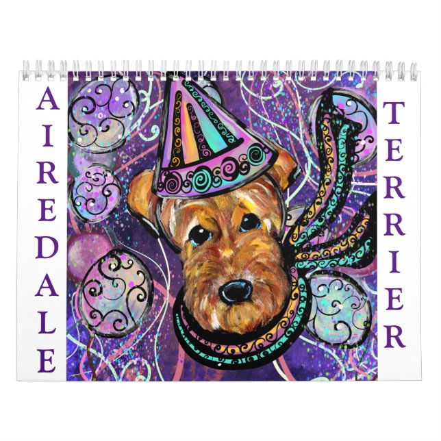 AIREDALE TERRIER 2026 KALENDER (Omslag)