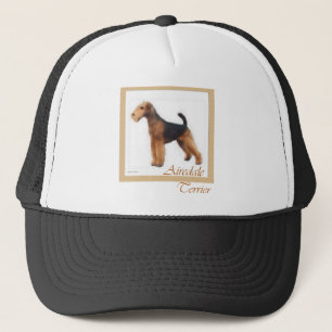 Airedale Terrier Älskare Art Truckerkeps
