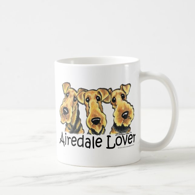 Airedale Terrier Älskare Kaffemugg (Höger)