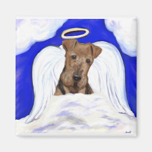 Airedale Terrier Ängel Magnet