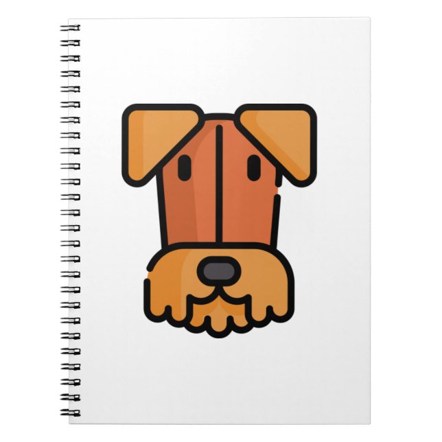 Airedale Terrier Anteckningsbok (Framsidan)