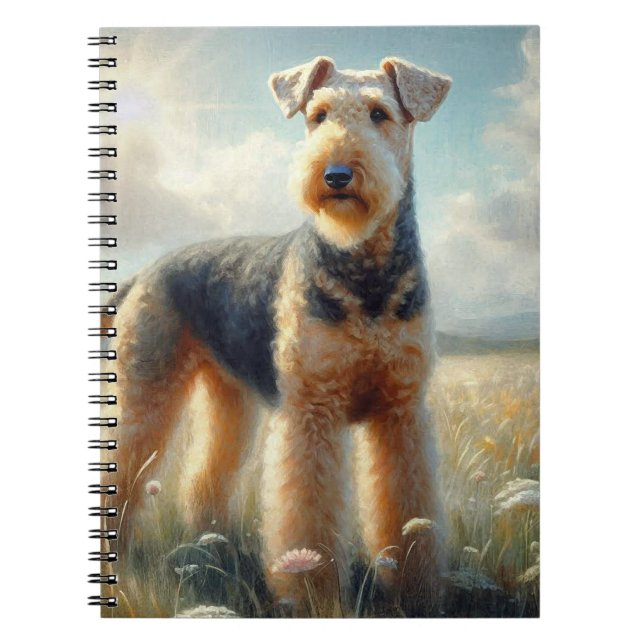 Airedale Terrier Anteckningsbok (Framsidan)
