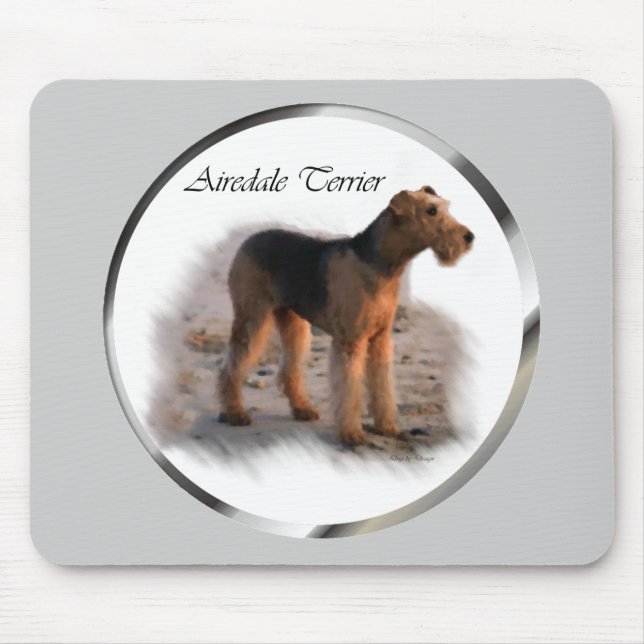 Airedale Terrier Art Gifts Musmatta (Framsidan)