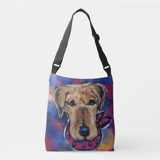 Airedale Terrier  Axelväska (Framsida)