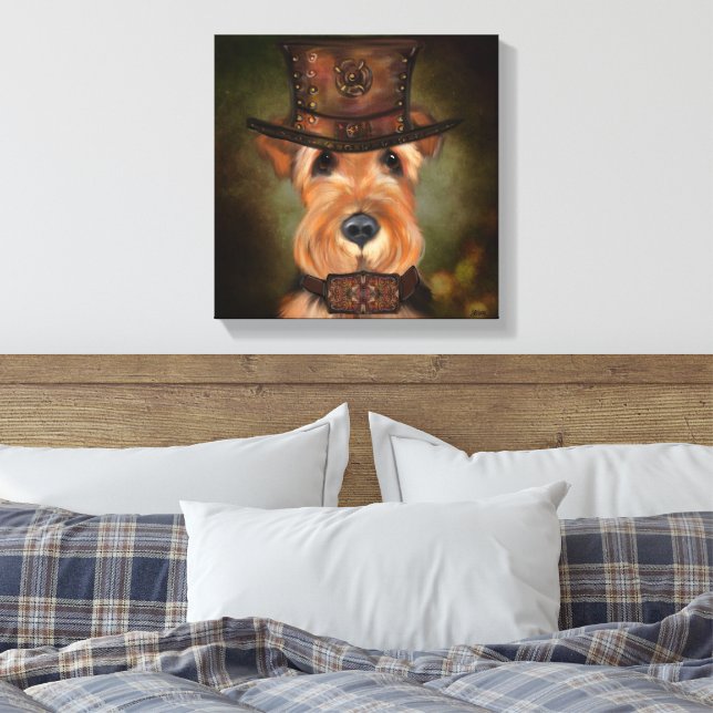 AIREDALE TERRIER  CANVASTRYCK (Insitu (sovrum))