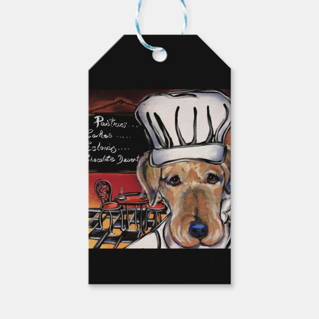 Airedale Terrier Chef   Presentetikett (Framsidan)