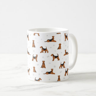 Airedale terrier dog kaffemugg