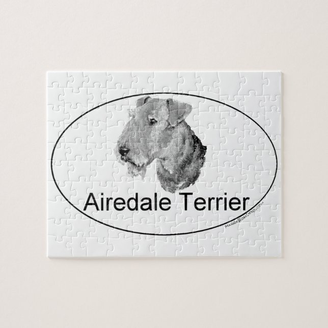 Airedale Terrier Euro-typ Pussel (Horisontell)