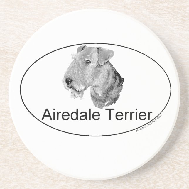 Airedale Terrier Euro-typ Underlägg (Framsidan)