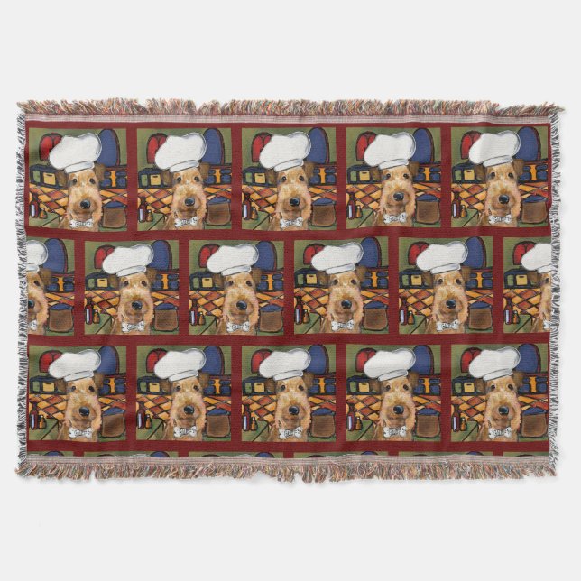 Airedale Terrier Filt (Framsidan)