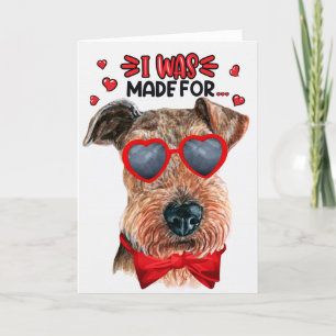Airedale Terrier gjorde för att övertala dig Valen Helgkort