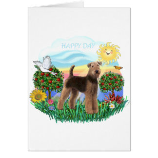 Airedale Terrier Hälsningskort