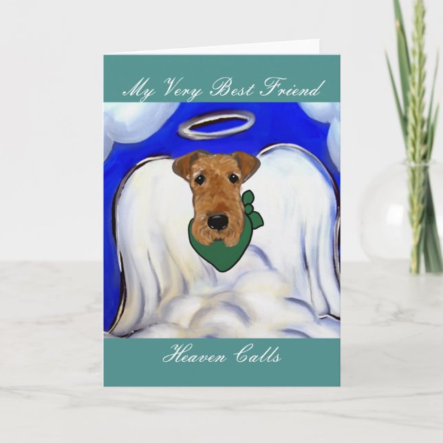 Airedale Terrier Helgkort (Framsida)