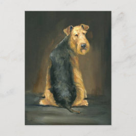 Airedale Terrier Hund Art-vykort Vykort