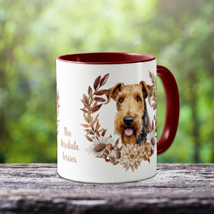 Airedale Terrier Hund Autumn Wandeans Mugg