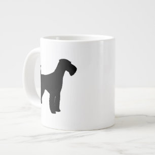 Airedale Terrier Hund aveln Silhouettes Jumbo Mugg