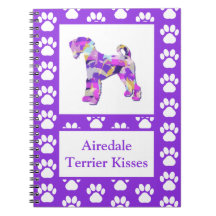 Airedale Terrier Hund Kisses Silhouette Cute PPY&B
