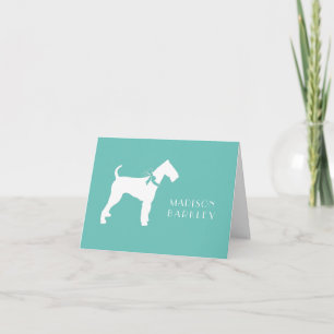 Airedale Terrier Hund Puppy Anteckningskort
