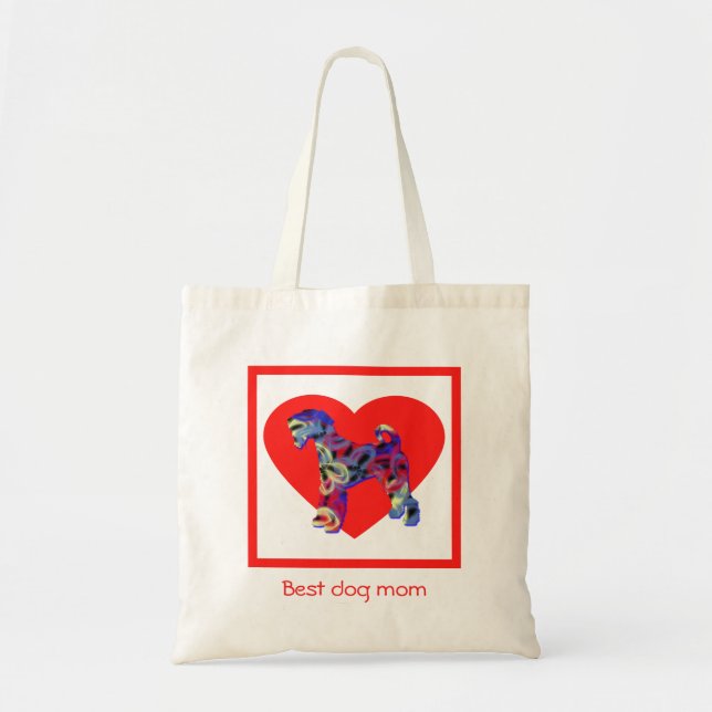 Airedale Terrier Hund Red Best Hund Mamma Tygkasse (Framsidan)
