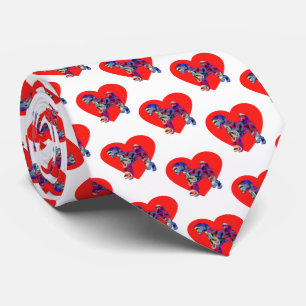 Airedale Terrier Hund Red Valentine Day Whte Nacke Slips