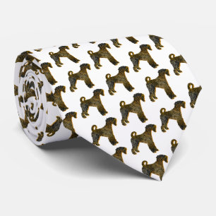 Airedale Terrier Hund Silhouette Halloween White Slips
