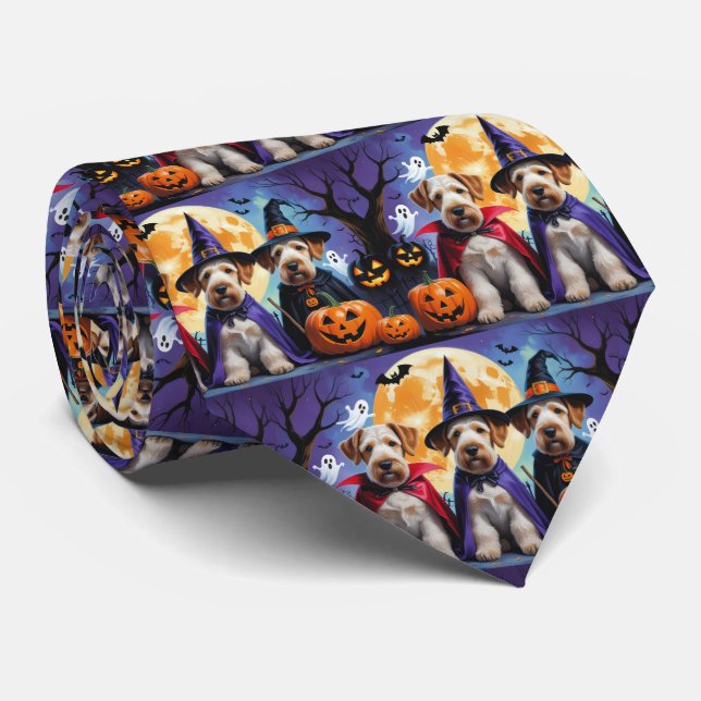 Airedale Terrier Hundar Pumpkin Halloween Rolig Slips (Rullad)