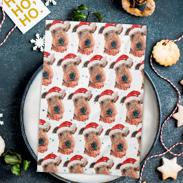 Airedale Terrier Hundras Jul Kökshandduk