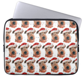Airedale Terrier Hundras Jul Laptop Fodral
