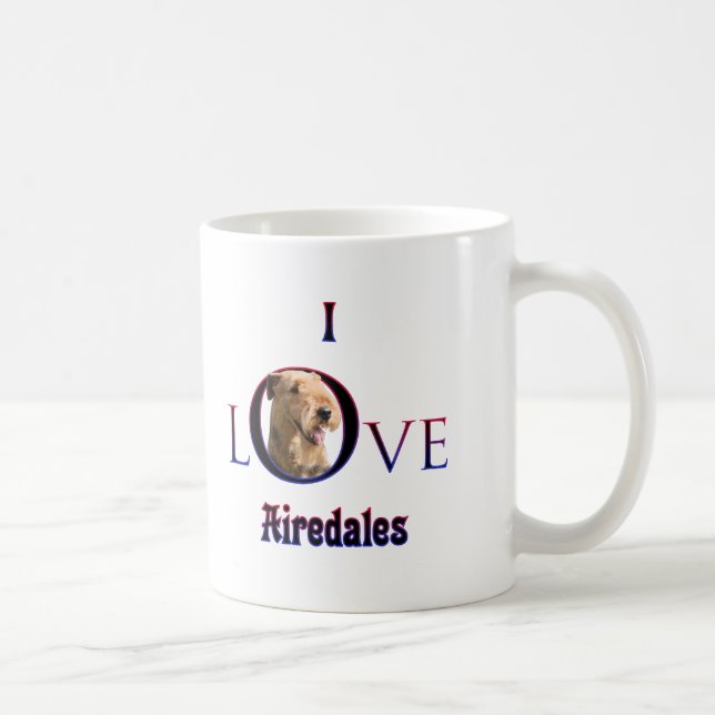 Airedale Terrier I Kärlek Kaffemugg (Höger)