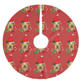 Airedale Terrier Jul Glad Julgransmatta Borstad Polyester