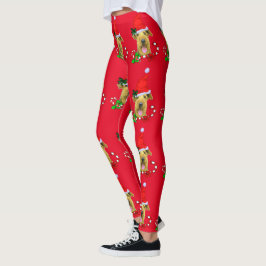 Airedale Terrier-jul Leggings
