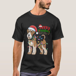 Airedale Terrier-julgåvor Ljus Julafton Hundar T Shirt