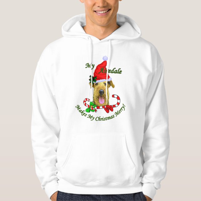 Airedale Terrier-julgåvor Sweatshirt (Framsida)