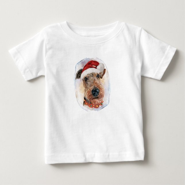 Airedale Terrier-julgåvor till Hundälskare T Shirt (Framsida)