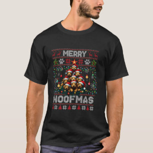 Airedale Terrier Julgran Hund älskare Julafton Ugl T Shirt