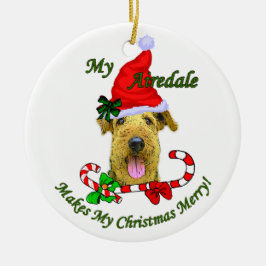 Airedale Terrier-julklappar Ornament
