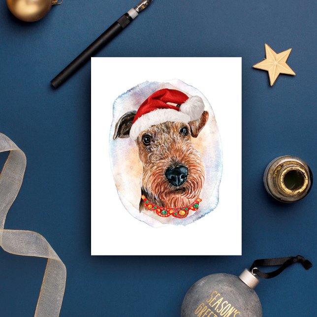 Airedale Terrier julpresenter för hundälskare Helg Vykort (Skapare uppladdad)
