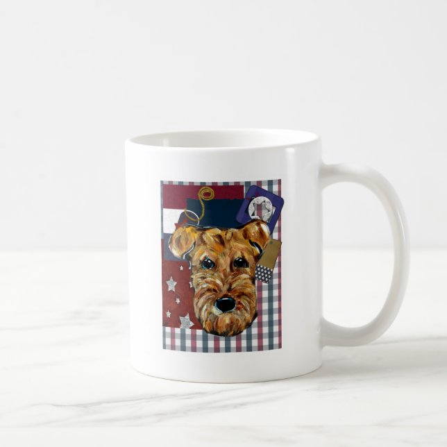 AIREDALE TERRIER KAFFEMUGG (Höger)