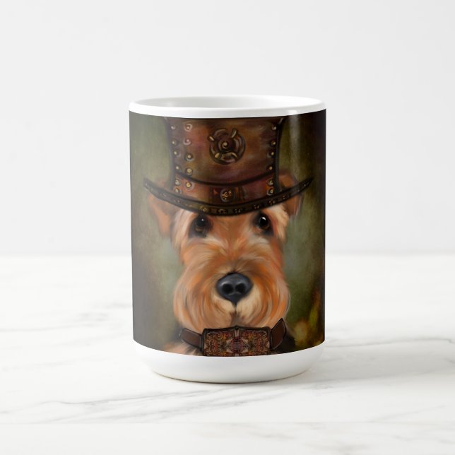 AIREDALE TERRIER  KAFFEMUGG (Center)