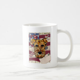 AIREDALE TERRIER KAFFEMUGG