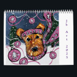 AIREDALE TERRIER KALENDER<br><div class="desc">BEAUTIFUL LUREDALE TERRIER ART!</div>