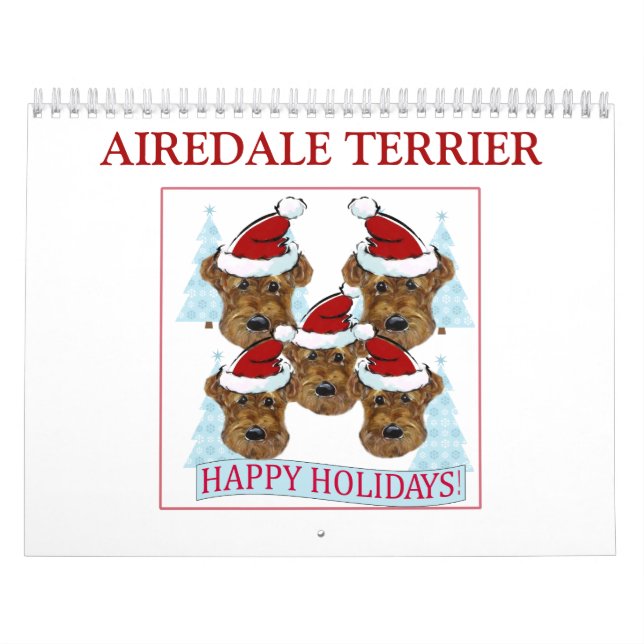 AIREDALE TERRIER  KALENDER (Omslag)