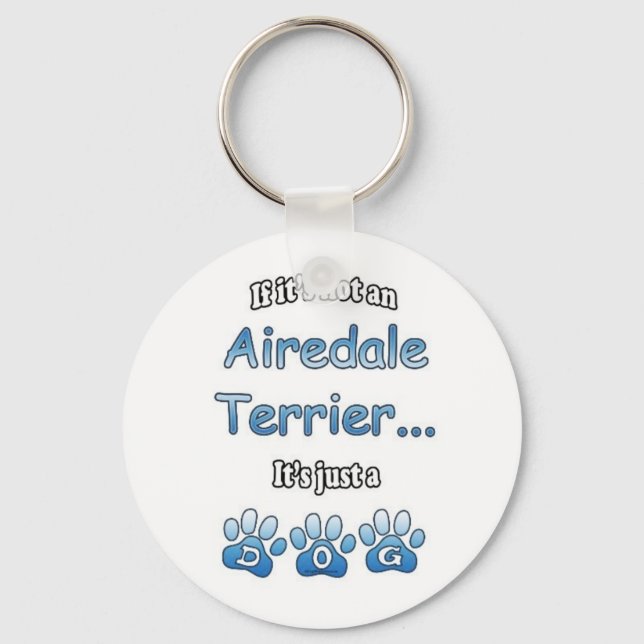 Airedale Terrier Keychain Nyckelring (Framsida)