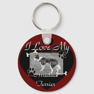 Airedale Terrier Keychain Nyckelring