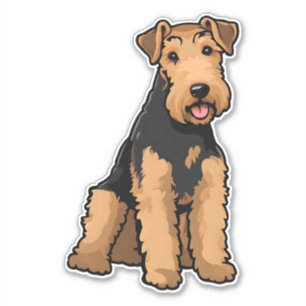 Airedale Terrier Klistermärken